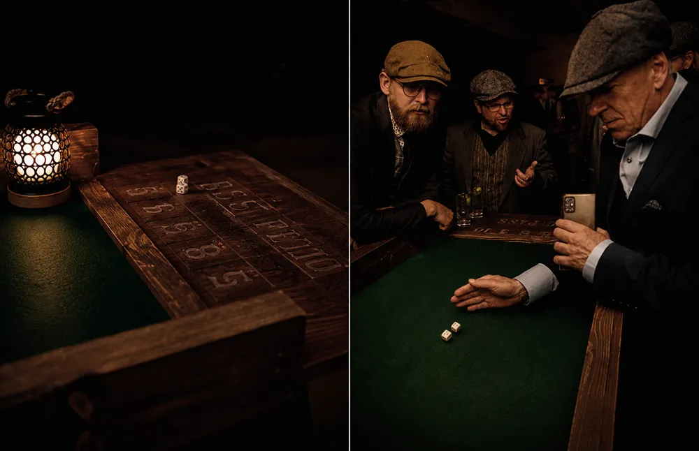Doriangrey Tallinn Peaky Blinders Black Penny Society craps table